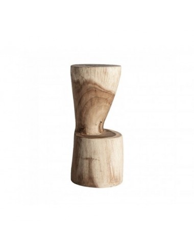 Taburete Aprica Madera Suar 31x31x71 Estilo Étnico - 1