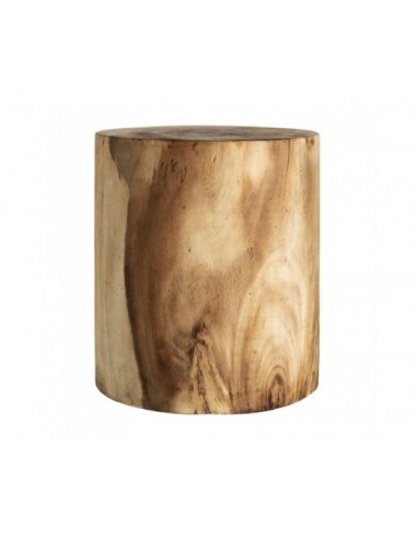 Mesa De Centro Kondoa Madera Suar 40x40x45 Estilo Étnico - 1