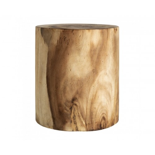 Mesa De Centro Kondoa Madera Suar 40x40x45 Estilo Étnico - 1