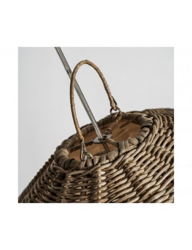 Lámpara De Colgar Hatelhe Ratán 60x60x62 Estilo Boho - 4