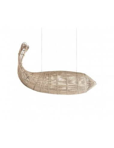 Lámpara De Colgar Fish Ratán 180x50x104 Estilo Boho - 1