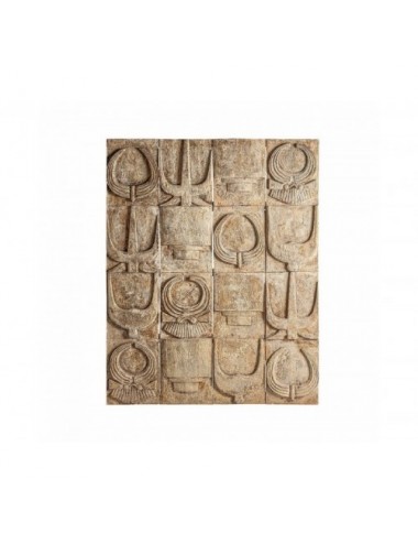 Panel Decorativo Akarit Madera Suar 160x7x200 Estilo Étnico - 1