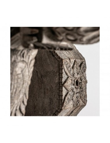 Escultura Hut J 2 Madera Tropical 45x35x227 70x43x270 Estilo Étnico - 3