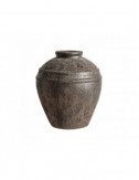 Jarrón Jellae Cerámica 32x32x35 Estilo Vintage - 1