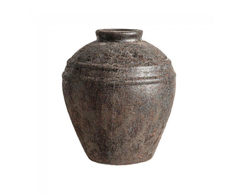 Jarrón Jellae Cerámica 32x32x35 Estilo Vintage - 1