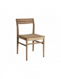 Silla Souillac Madera De Teka 53x45x81 Estilo Vintage - 1