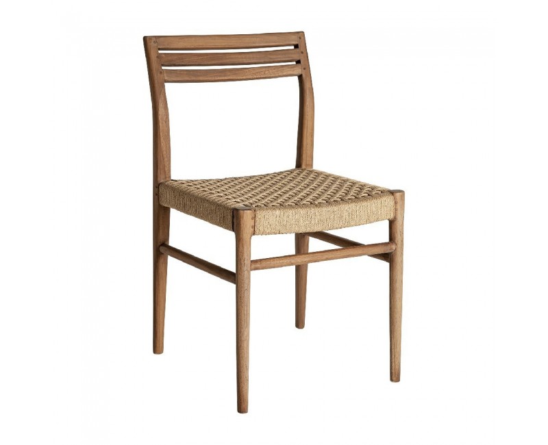 Silla Souillac Madera De Teka 53x45x81 Estilo Vintage - 1