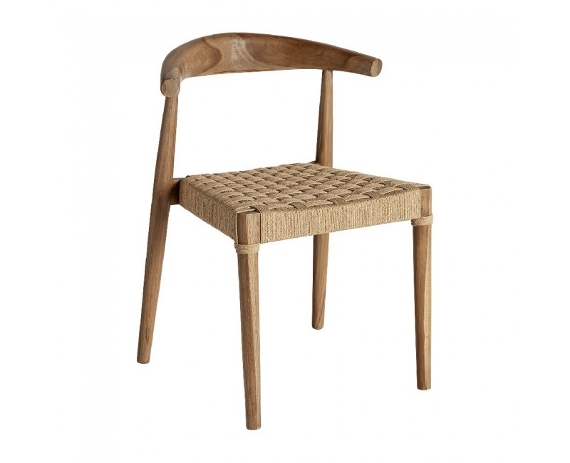 Silla Figeac Madera De Teka 55x52x76 Estilo Vintage - 1