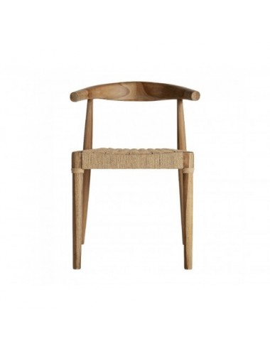 Silla Figeac Madera De Teka 55x52x76 Estilo Vintage - 1