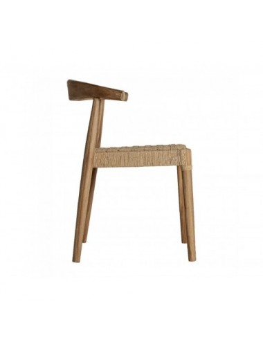 Silla Figeac Madera De Teka 55x52x76 Estilo Vintage - 3
