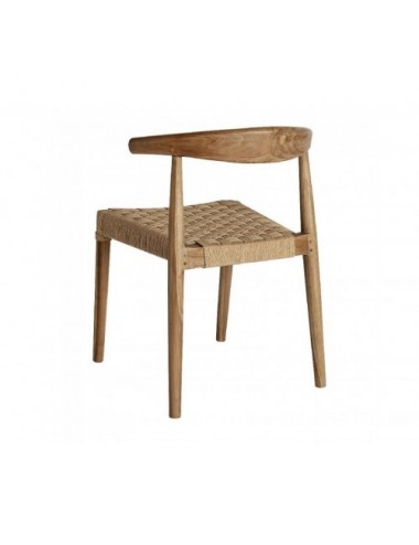 Silla Figeac Madera De Teka 55x52x76 Estilo Vintage - 4