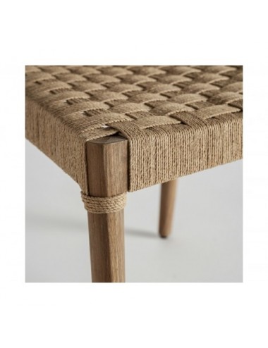 Silla Figeac Madera De Teka 55x52x76 Estilo Vintage - 5