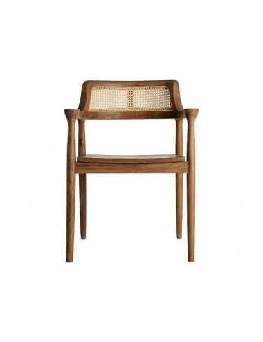 Silla Chanac Madera De Teka 57x58x80 Estilo Art Deco - 1