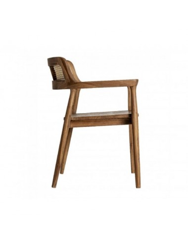 Silla Chanac Madera De Teka 57x58x80 Estilo Art Deco - 3