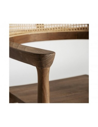 Silla Chanac Madera De Teka 57x58x80 Estilo Art Deco - 5