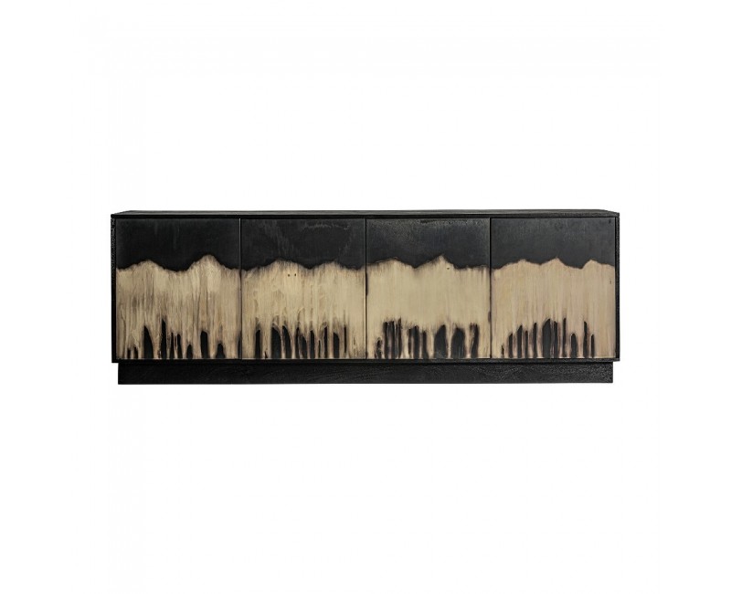 Aparador Allevard Madera Dm 208x41x71 Estilo Art Deco - 1