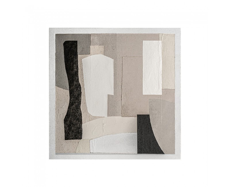 Cuadro Dabir Madera De Pino 120x5x120 Estilo Contemporáneo - 1