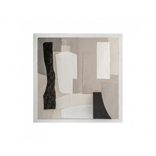 Cuadro Dabir Madera De Pino 120x5x120 Estilo Contemporáneo - 1