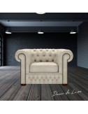 Sillón Chesterfield Original de 1 plaza piel Etna - 1