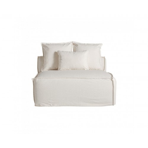 Módulo Sofá Central Virolle Lino 110x110x85 Estilo Art Deco - 1