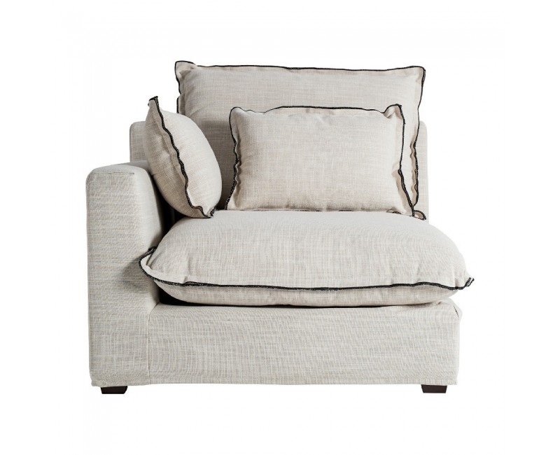 Módulo Sofá Esquinero Bief Poliéster 96x108x94 Estilo Clásico - 1