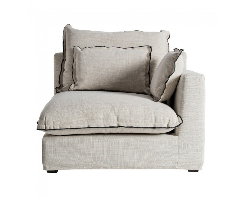 Módulo Sofá Esquinero Bief Poliéster 96x108x94 Estilo Clásico - 1