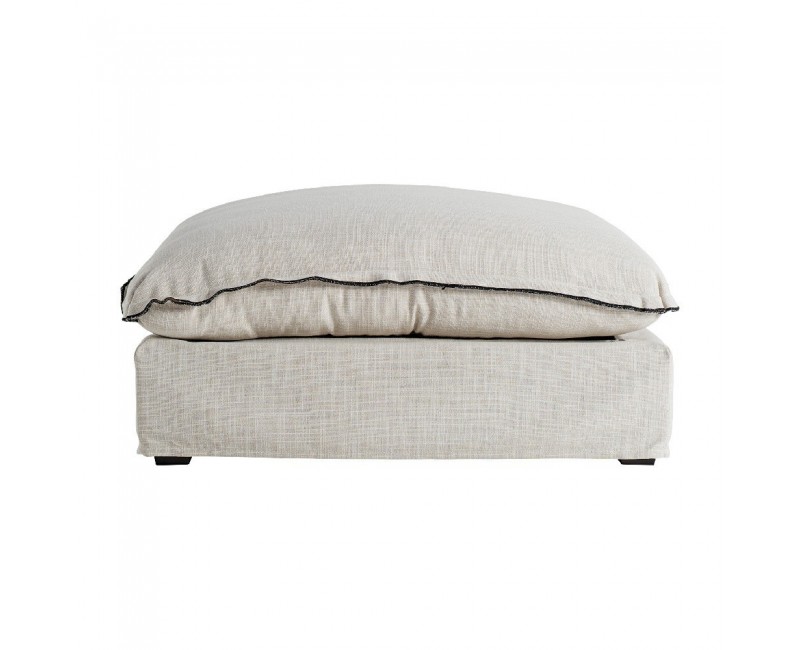 Módulo Sofá Reposapiés Bief Poliéster 98x108x45 Estilo Clásico - 1