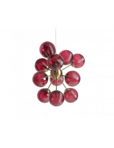 Lámpara De Colgar Rubra Cristal 60x60x62 Estilo Contemporáneo - 1