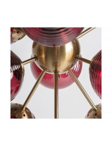 Lámpara De Colgar Rubra Cristal 60x60x62 Estilo Contemporáneo - 5