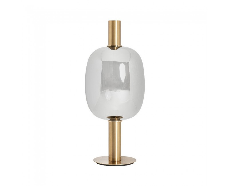 Lámpara De Sobremesa Argenta Cristal 28x28x69 Estilo Art Deco - 1