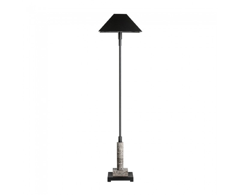 Lámpara De Pie Atlas Mármol 33x33x148 Estilo Art Deco - 1