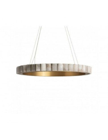 Lámpara De Colgar Aurea Alabastro 80x80x7 Estilo Art Deco - 1