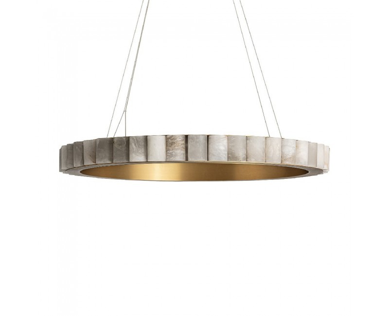 Lámpara De Colgar Aurea Alabastro 80x80x7 Estilo Art Deco - 1