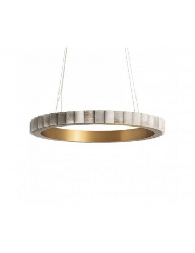 Lámpara De Colgar Aurea Alabastro 80x80x7 Estilo Art Deco - 1