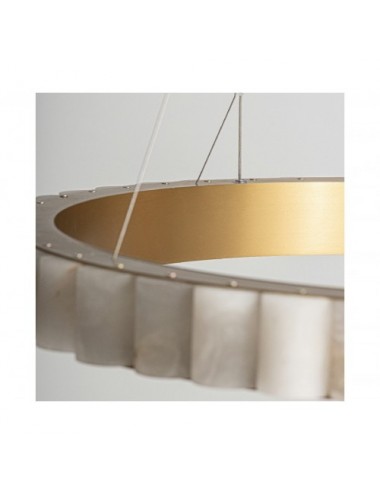 Lámpara De Colgar Aurea Alabastro 80x80x7 Estilo Art Deco - 5