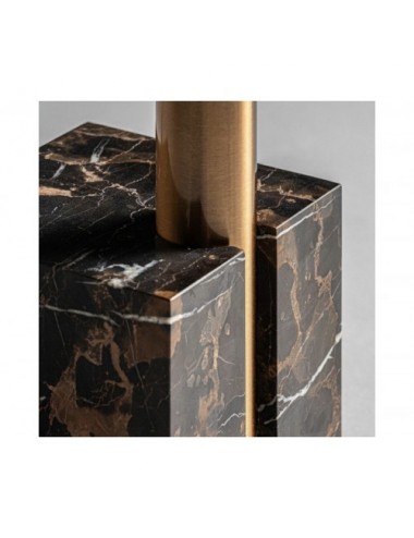 Lámpara De Pie Saholy Mármol 35x35x164 Estilo Art Deco - 1