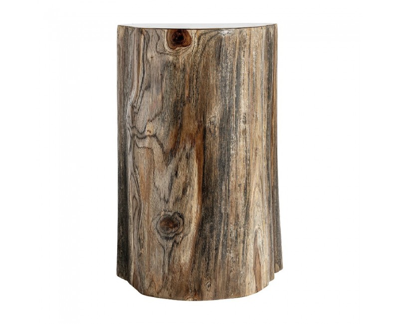 Mesa Auxiliar Bitche Madera Suar 36x36x63 Estilo Étnico - 1