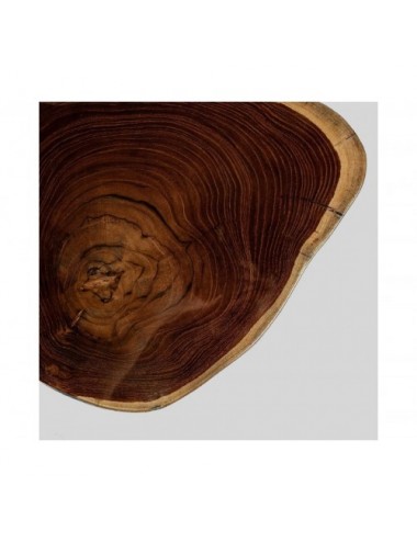 Mesa Auxiliar Bitche Madera Suar 36x36x63 Estilo Étnico - 3