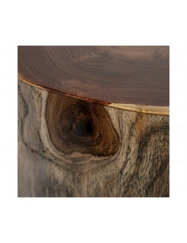 Mesa Auxiliar Bitche Madera Suar 36x36x63 Estilo Étnico - 6