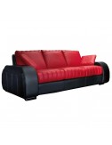 Sofá Zandvoort  3 plazas negro rojo de Tonino Lamborghini Casa - 2