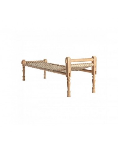 Tumbona Belley Madera De Teka 200x70x75 Estilo Boho - 4