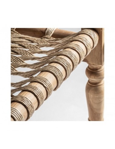 Tumbona Belley Madera De Teka 200x70x75 Estilo Boho - 6