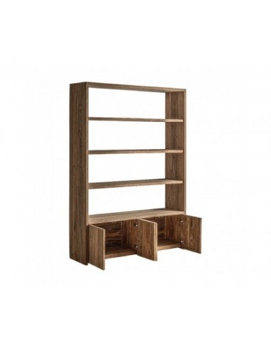 Estanteria Louhans Madera De Teka 150x40x210 Estilo Rústico - 3