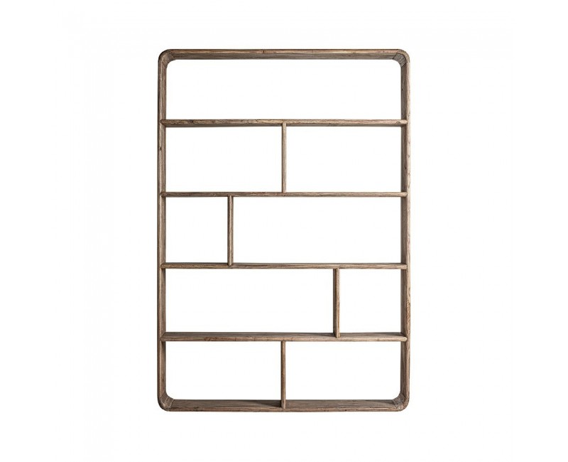 Librería Gloucester Madera De Olmo Reciclado 140x30x200 Estilo Colonial - 1