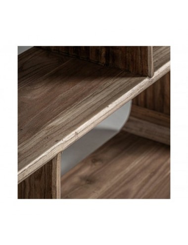 Librería Gloucester Madera De Olmo Reciclado 140x30x200 Estilo Colonial - 4