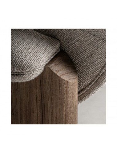 Sofá Jacquard Madera De Olmo 235x100x85,6 Estilo Contemporáneo - 8