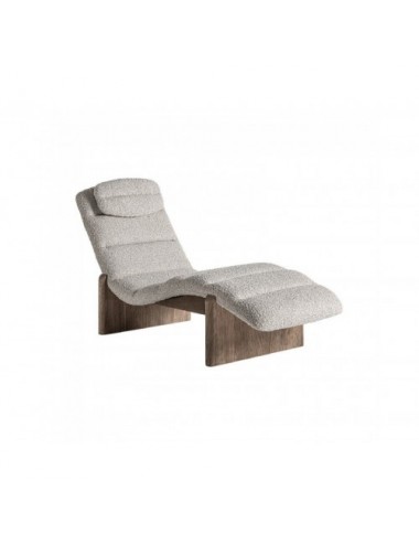 Chaise Longue Jacquard Madera De Olmo 180x68x84 Estilo Contemporáneo - 1