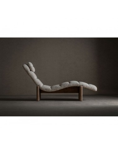 Chaise Longue Jacquard Madera De Olmo 180x68x84 Estilo Contemporáneo - 8