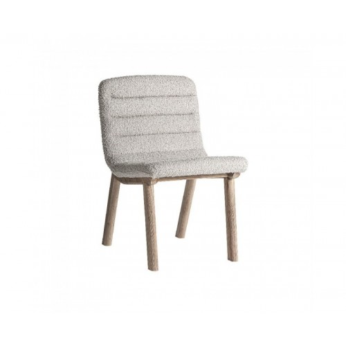 Silla Jacquard Madera De Olmo 52x62x80 Estilo Contemporáneo - 1