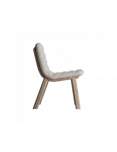 Silla Jacquard Madera De Olmo 52x62x80 Estilo Contemporáneo - 3